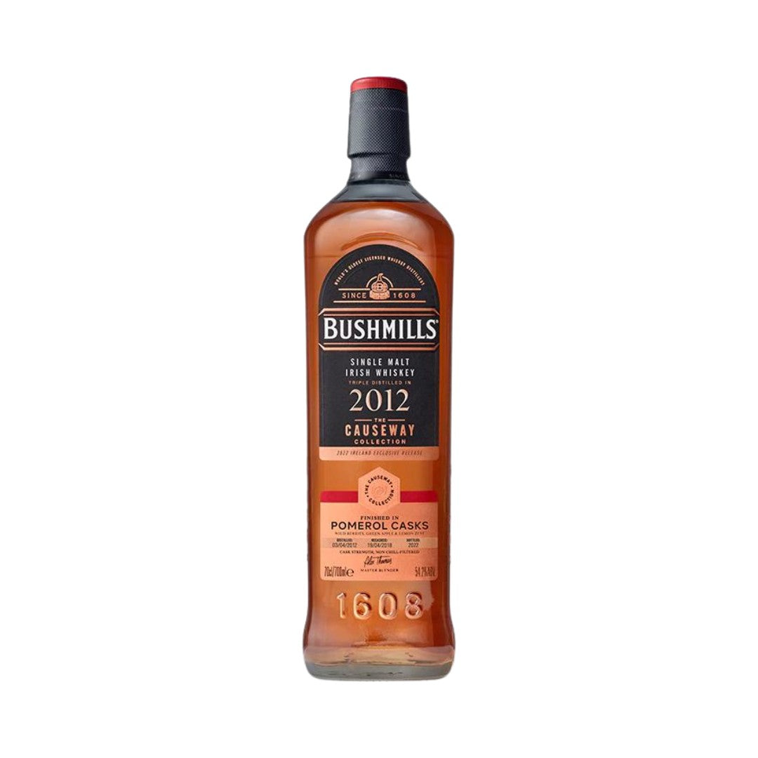 Irish Whiskey - Bushmills Causeway 2012 Pomerol Casks Irish Whiskey 700ml (ABV 54%)