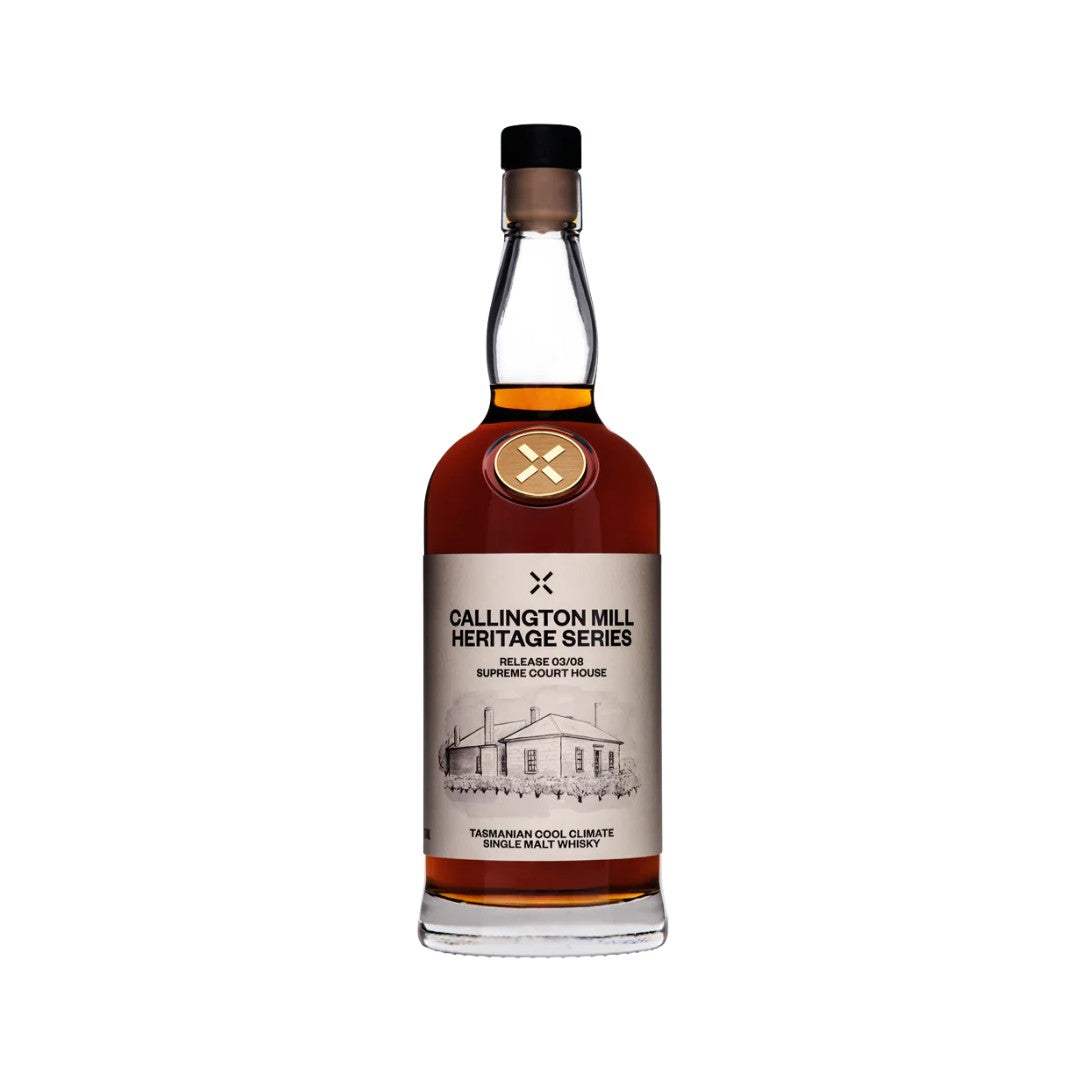 Australian Whisky - Callington Mill Supreme Courthouse Peated Tasmanian Single Malt Whisky 700ml (ABV 64%)