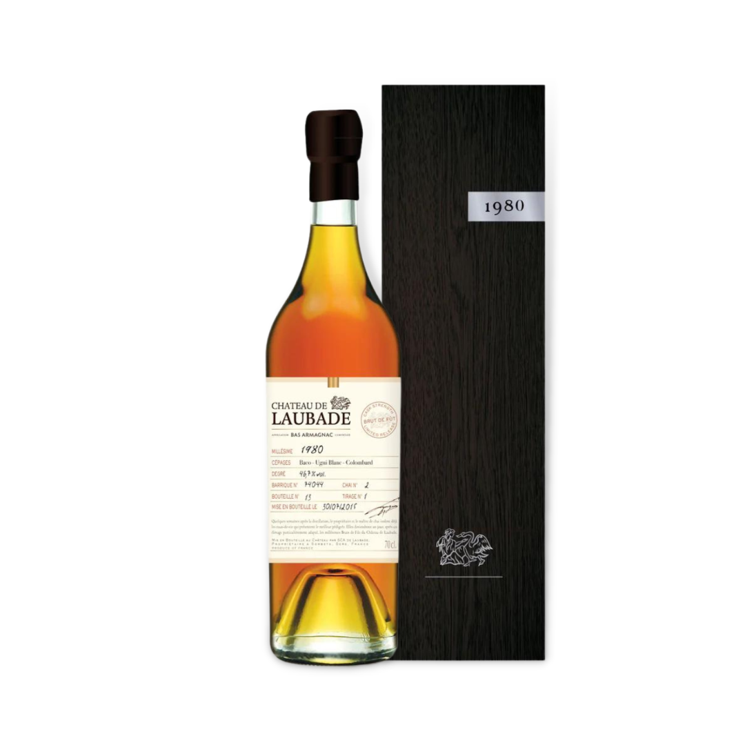 armagnac - Chateau de Laubade Vintage 1980 Bas Armagnac 700ml (ABV 46.7%)