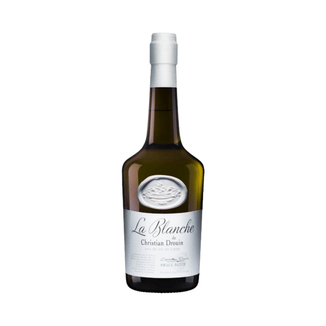 eau de vie - Christian Drouin La blanche Bio Eau De Vie Cider 700ml (ABV 40%)