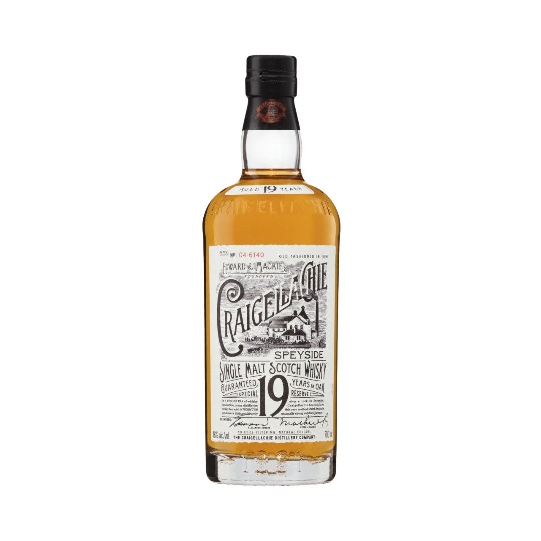 Scotch Whisky - Craigellachie 19 YO Speyside Single Malt Scotch Whisky 700ml (ABV 46%)