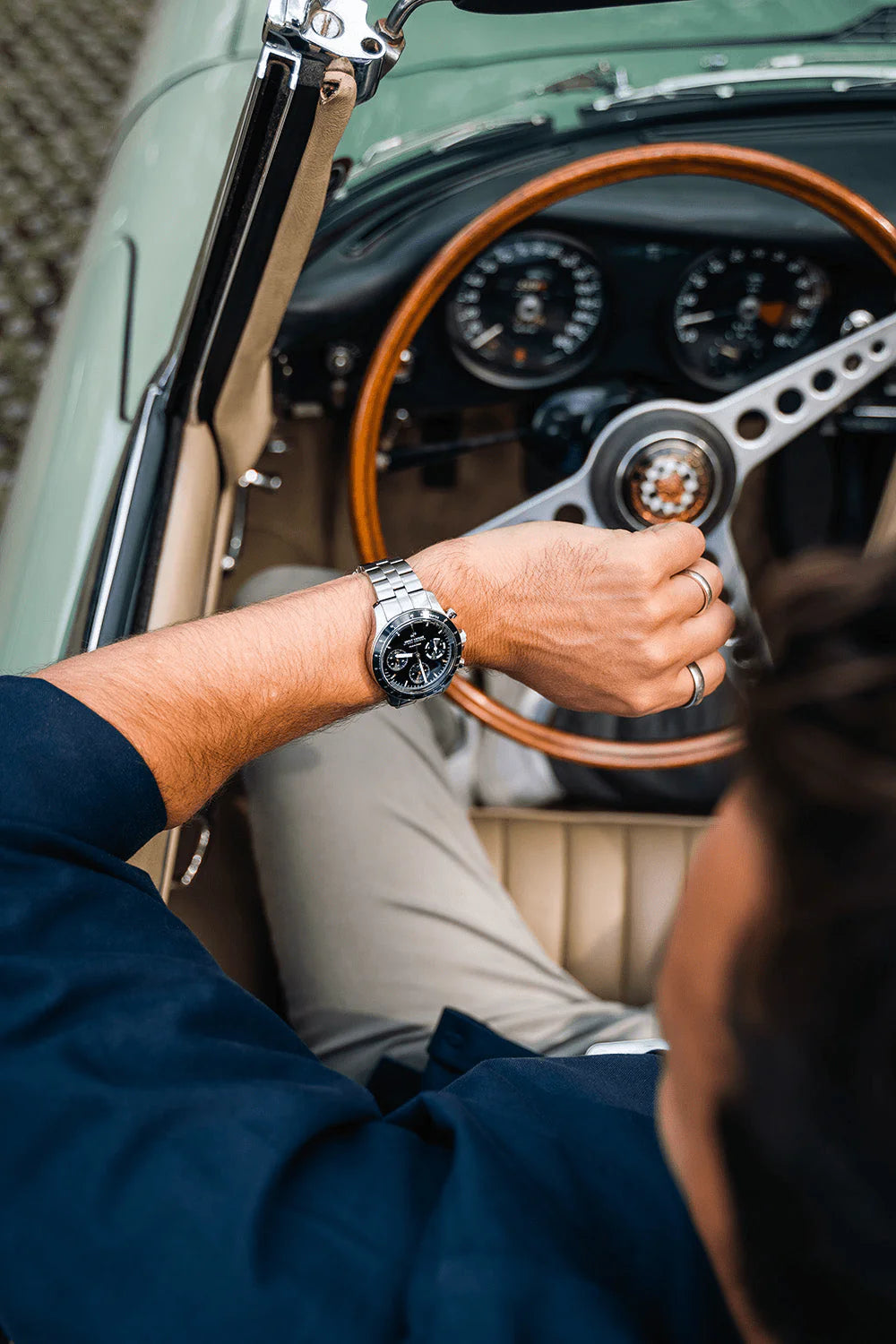 1960 Racing Chronograph Steel / Midnight Blue