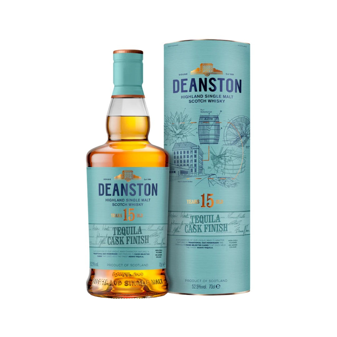 Scotch Whisky - Deanston 15YO Tequila Cask Finish Single Malt Scotch Whisky 700ml (ABV 52%)