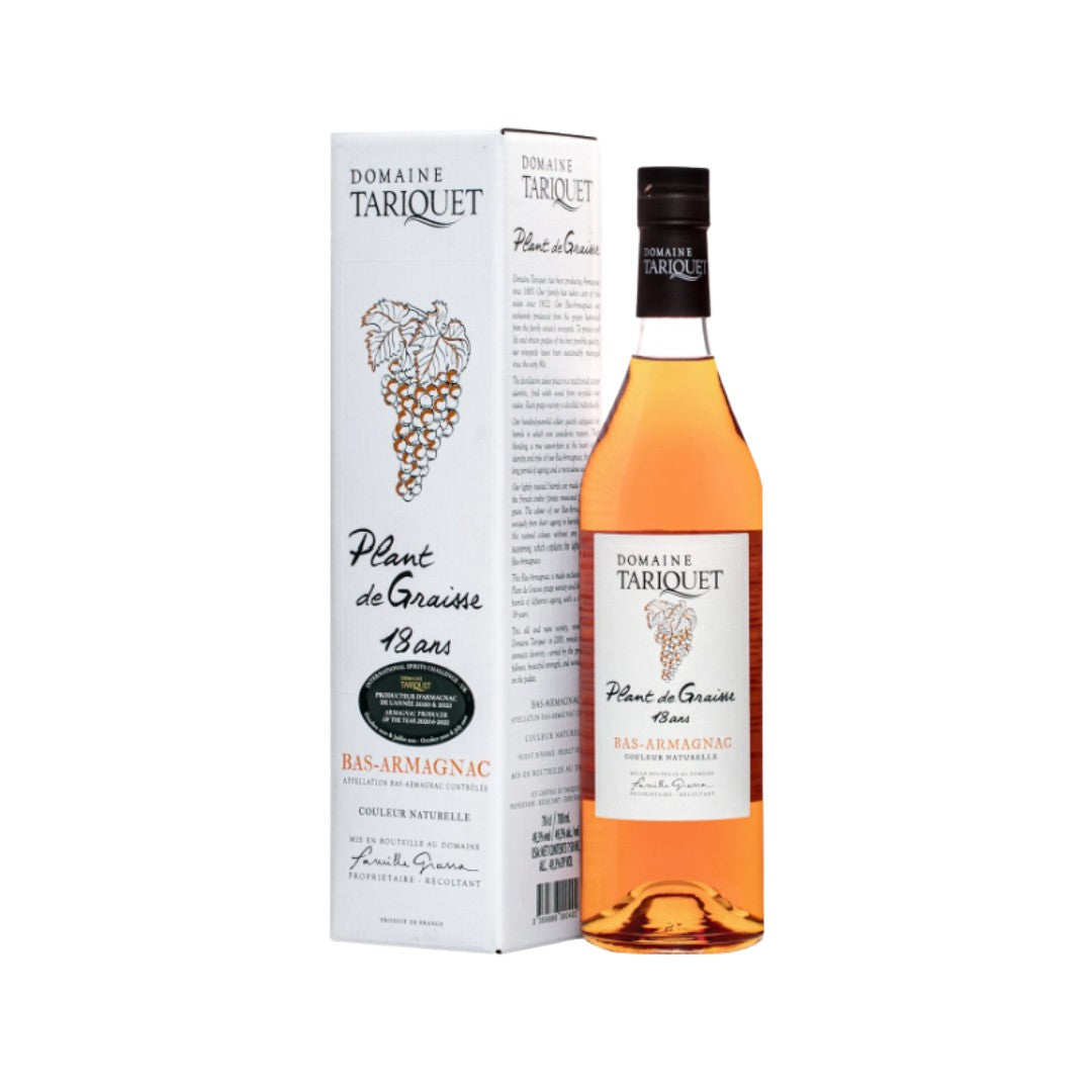 armagnac - Domaine Tariquet 18YO Plant de Graisse Bas Armagnac 700ml (ABV 49%)
