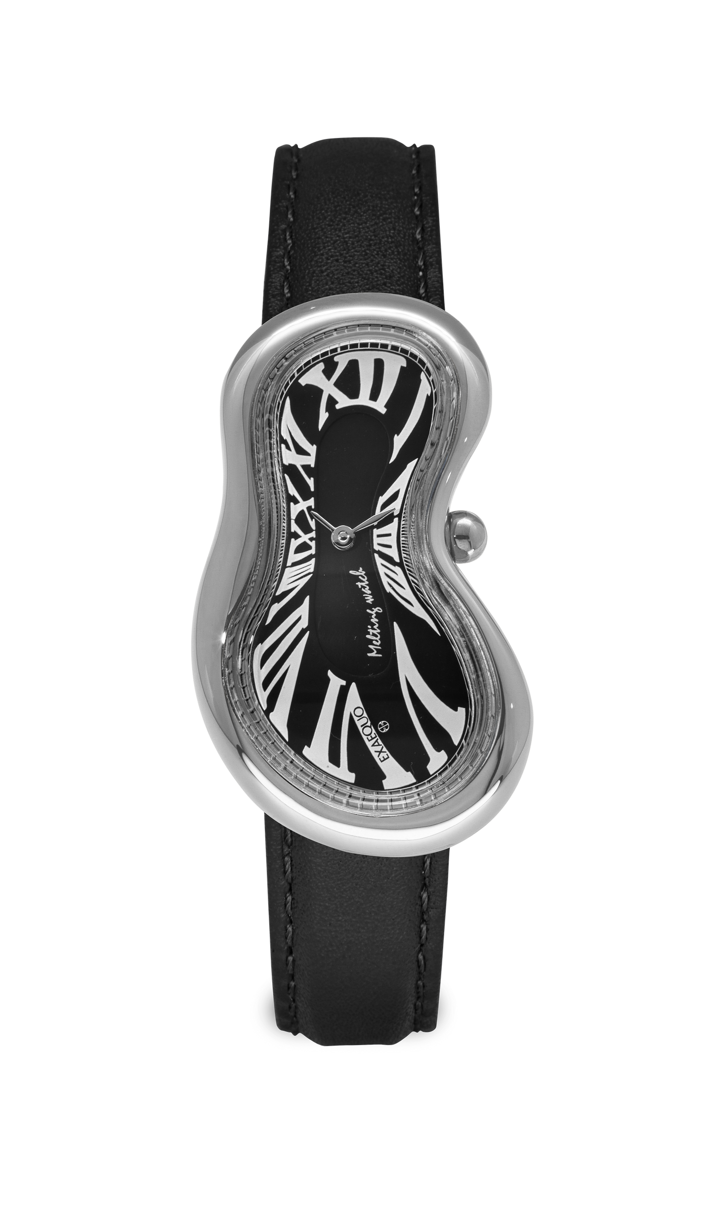 EXAEQUO Melting Watch Silver Black