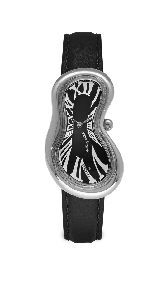 EXAEQUO Melting Watch Silver Black