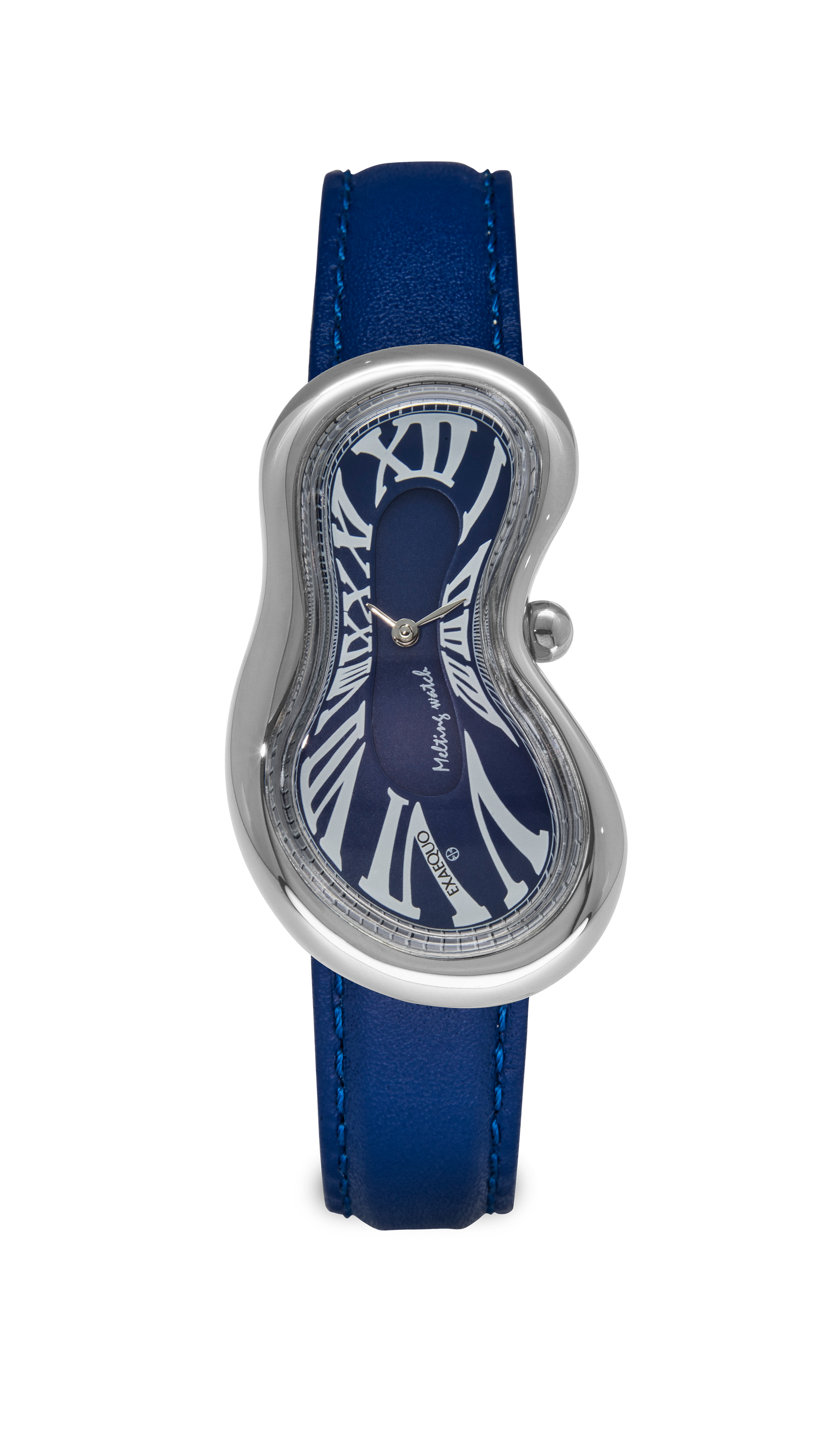 EXAEQUO Melting Watch Silver Blue