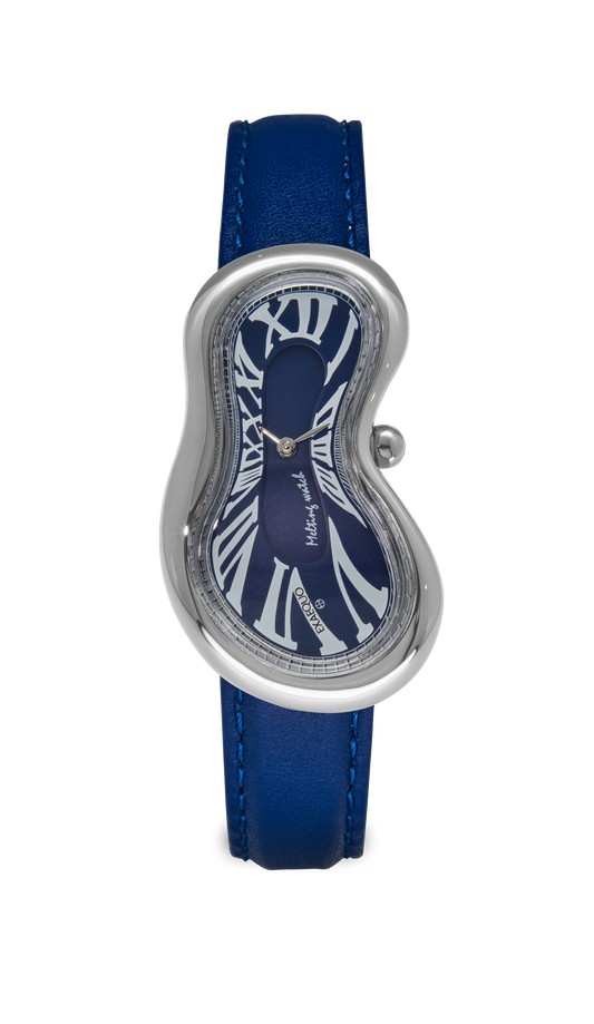 EXAEQUO Melting Watch Silver Blue