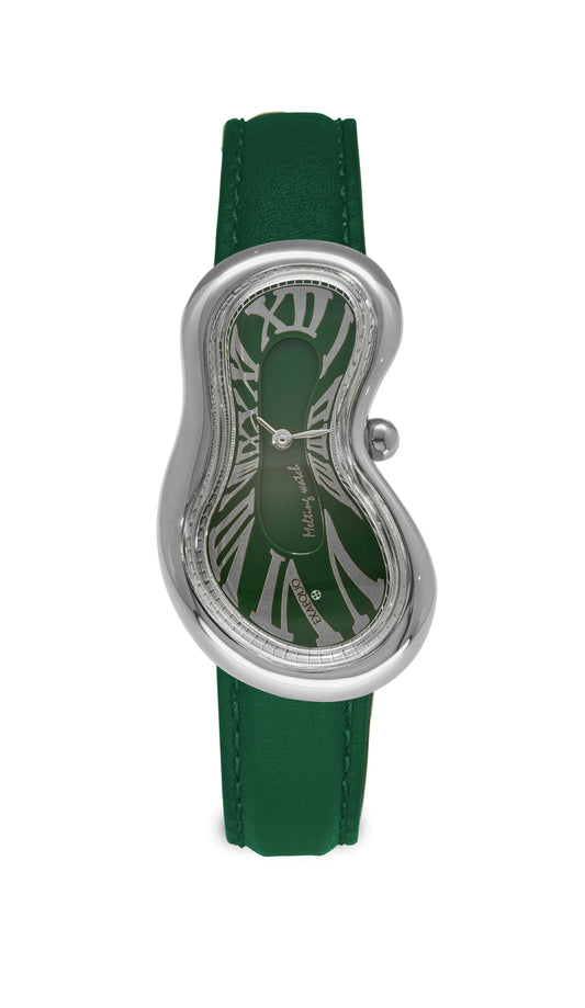 EXAEQUO Melting Watch Silver Green