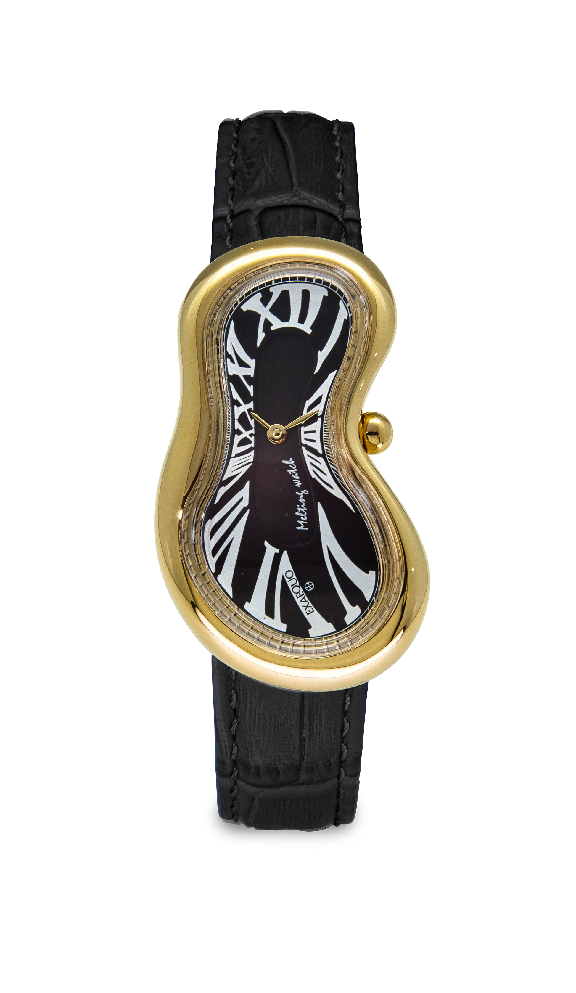 EXAEQUO Melting Watch Gold Black