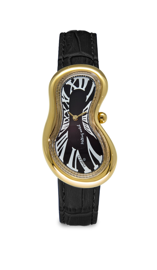 EXAEQUO Melting Watch Gold Black
