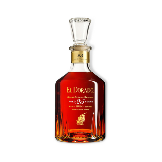 Dark Rum - El Dorado 25 Year Old Grand Special Reserve Rum 700ml (ABV 43%)