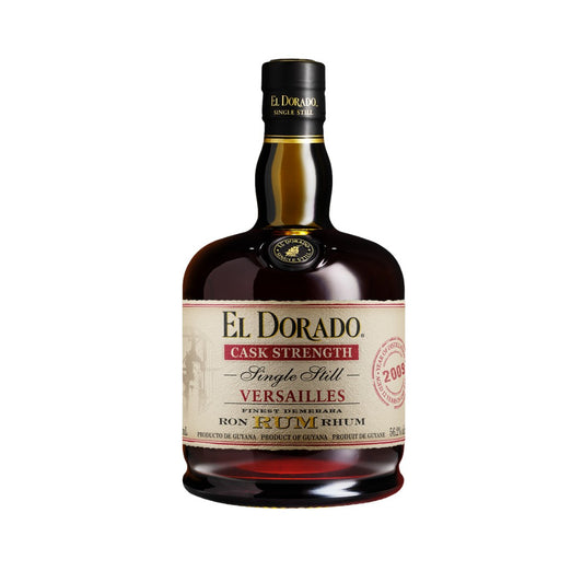 Dark Rum - El Dorado Versailles Cask Strength Single Still Rum 750ml (ABV 56%)