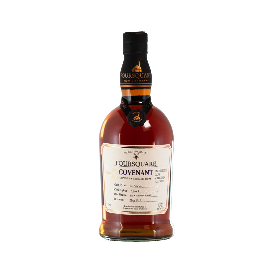 Dark Rum - Foursquare Exceptional Cask Selection Covenant Single Blended Rum 700ml (ABV 58%)
