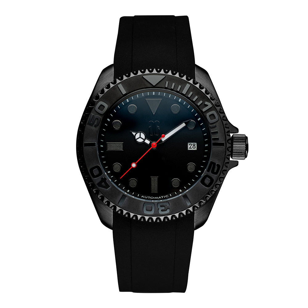 THE STEALTH | AG COLLECTIVE G 9040 BKYM-BK BLACK STRAP MEN WATCH