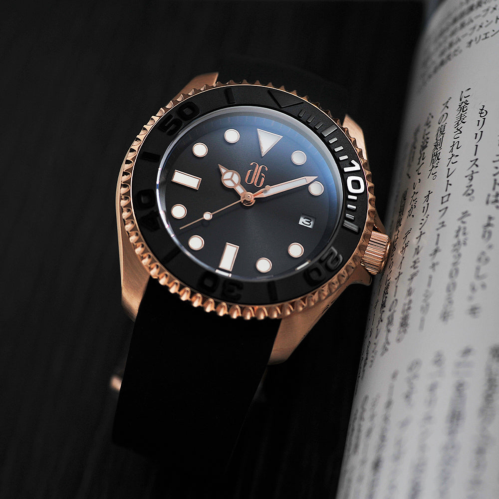 THE REEF | AG COLLECTIVE G 9040 RGYM-BKRG BLACK STRAP MEN WATCH