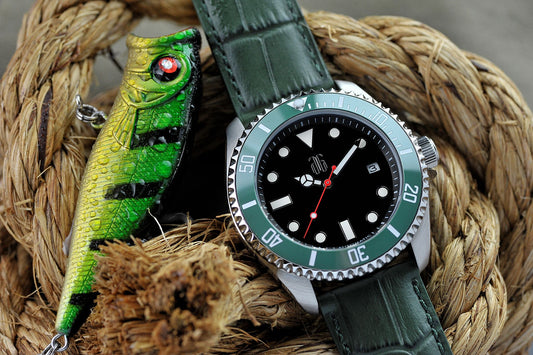 THE GREEN LANTERN 2.0 - AG COLLECTIVE SPECIAL CUSTOM WATCH G 9040 SBK-BK-M2