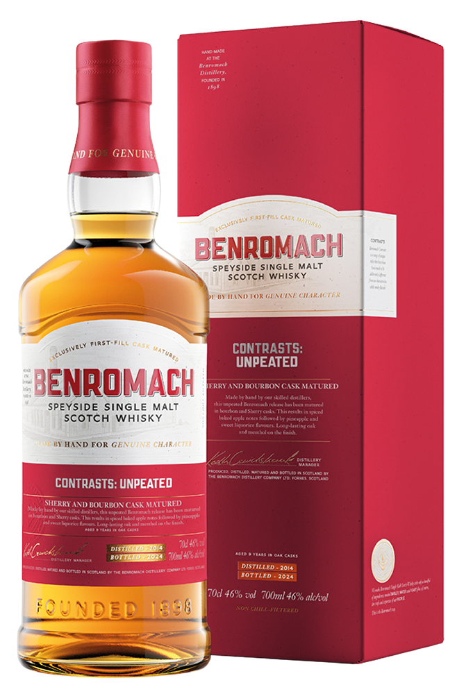 Whisky - Benromach Contrasts: Unpeated 700ml (ABV 46%)
