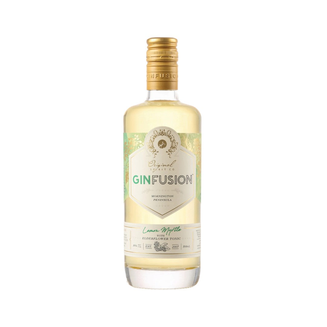 Australian Gin - Ginfusion Lemon Myrtle with Elderflower Tonic 500ml (ABV 30%)