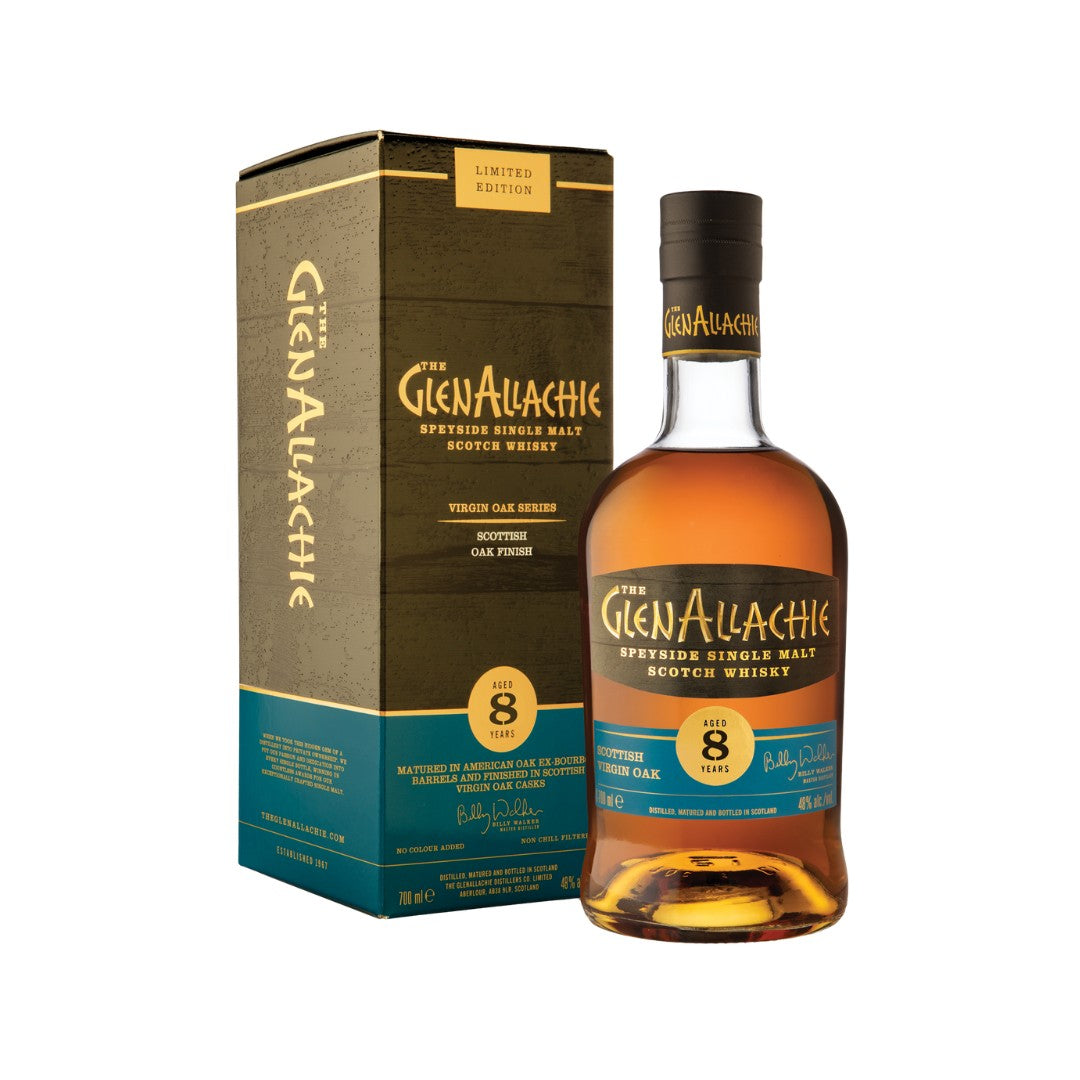 Scotch Whisky - Glenallachie 8YO Scottish Virgin Oak Scotch Whisky 700ml (ABV 48%)