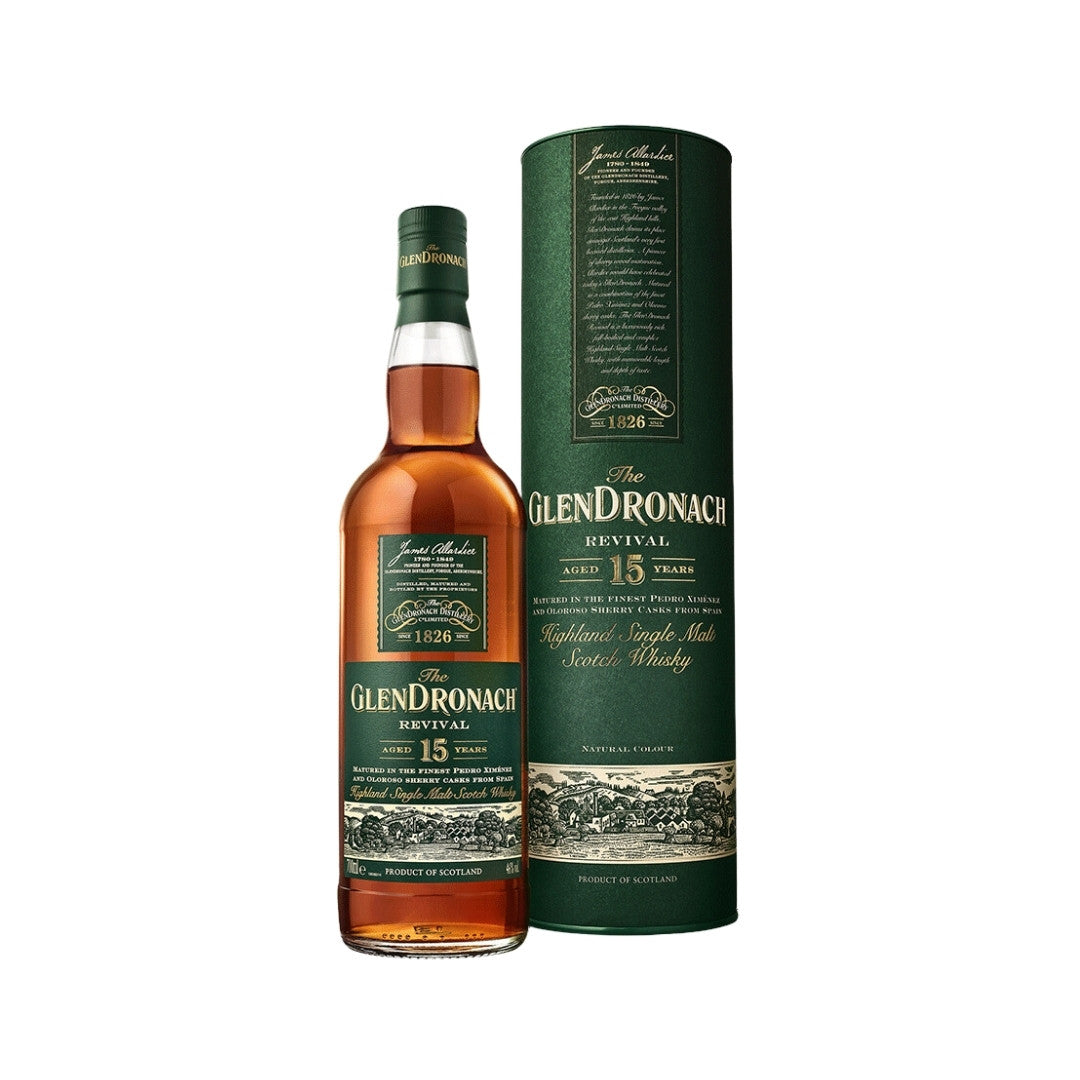 Scotch Whisky - Glendronach 15YO Revival Highland Single Malt Scotch Whisky 700ml (ABV 46%)