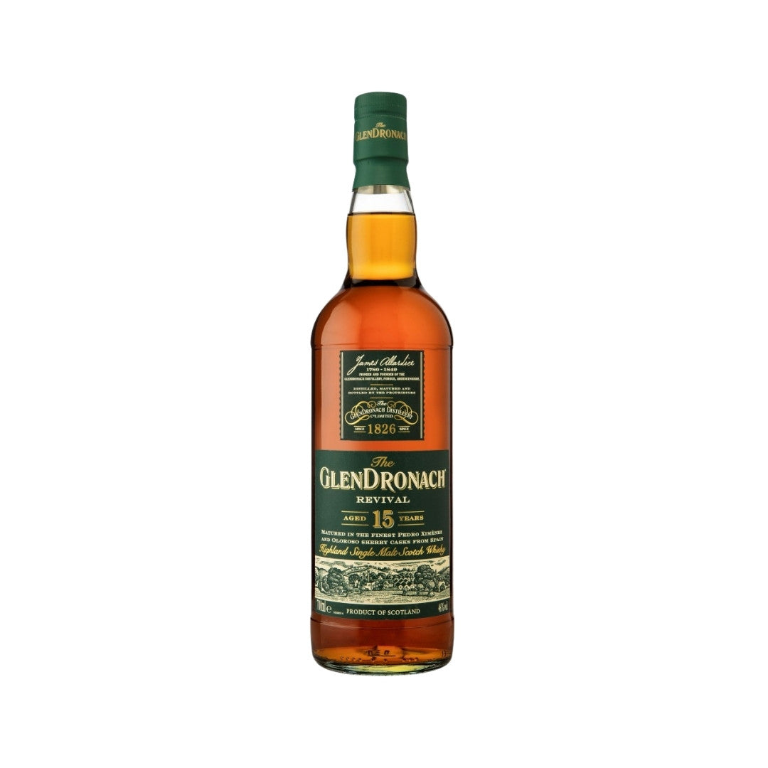 Scotch Whisky - Glendronach 15YO Revival Highland Single Malt Scotch Whisky 700ml (ABV 46%)