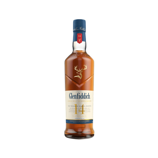 Scotch Whisky - Glenfiddich 14YO Bourbon Barrel Reserve Single Malt Scotch Whisky 700ml (ABV 43%)