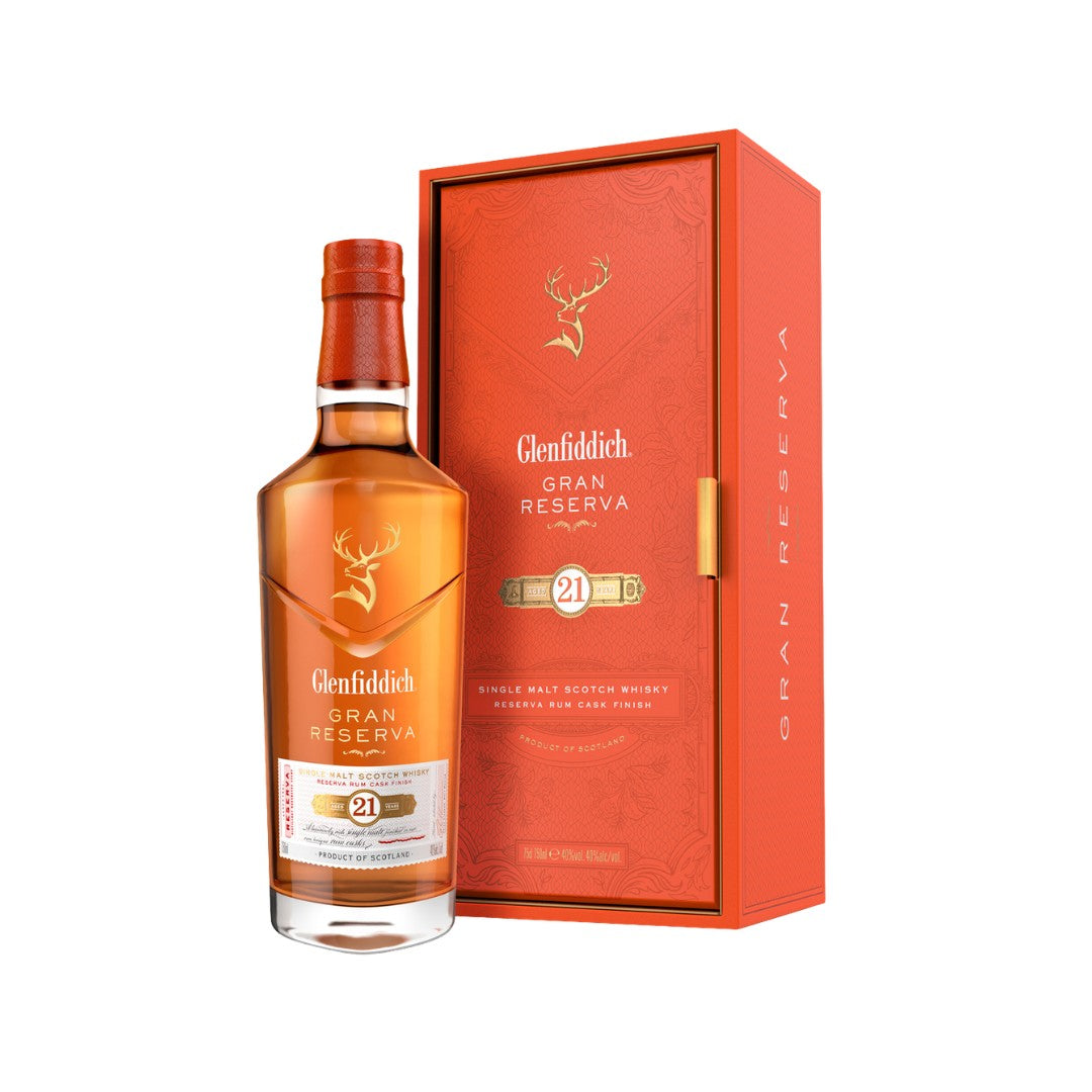 Scotch Whisky - Glenfiddich Gran Reserva 21 Year Old Single Malt Scotch Whisky 700ml (ABV 40%)