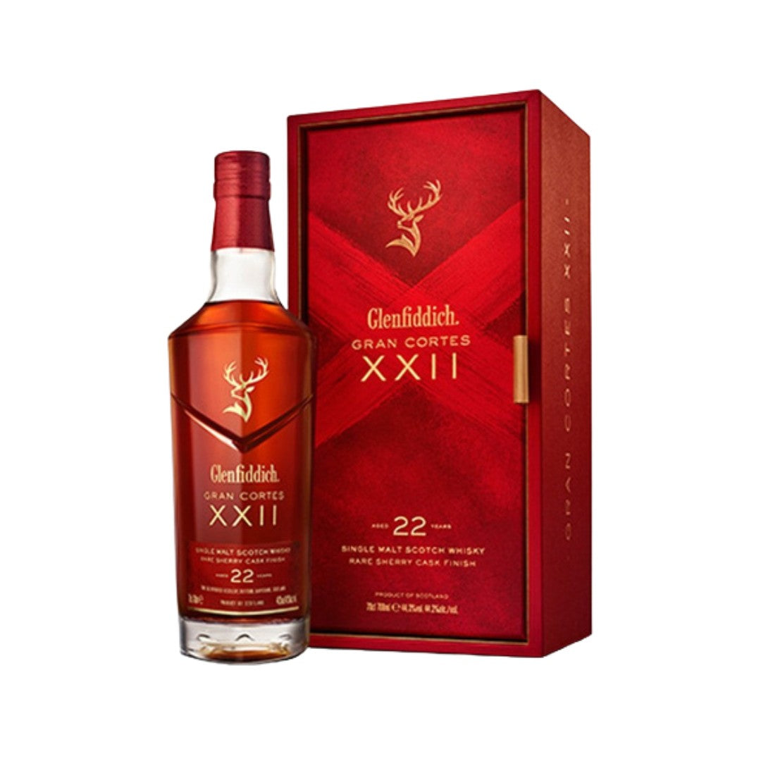 Scotch Whisky - Glenfiddich 22YO Gran Cortes Single Malt Scotch Whisky 700ml (ABV 44%)