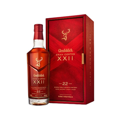 Scotch Whisky - Glenfiddich 22YO Gran Cortes Single Malt Scotch Whisky 700ml (ABV 44%)