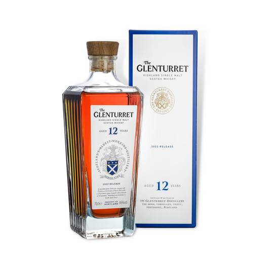 Glenturret 12 Year Old (2022 Release) Single Malt Scotch Whisky 700ml (ABV 46%)