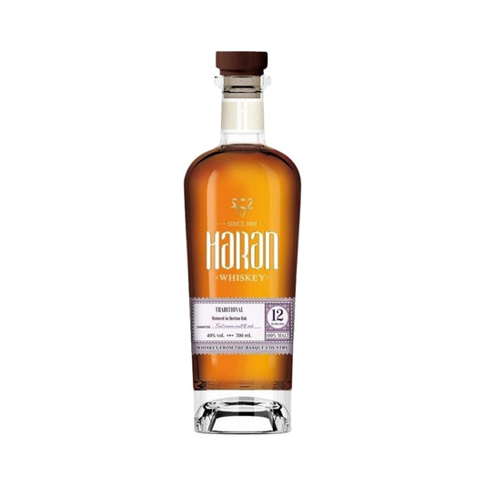 Spanish Whisky - Haran 12YO Traditional Iberian Oak Finish Spanish Whiskey 700ml (ABV 40%)