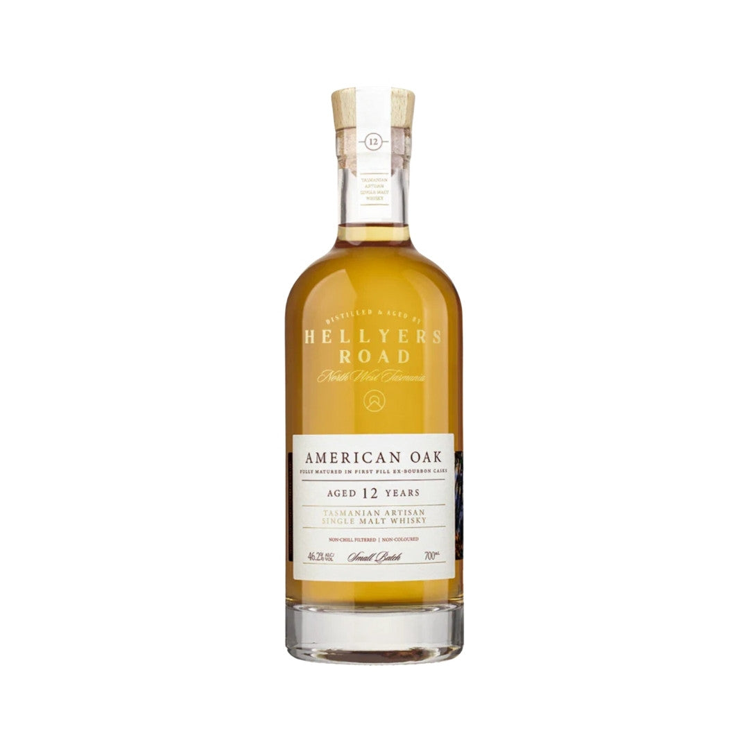 Australian Whisky - Hellyers Road 12YO American Oak Single Malt Whisky 700ml (ABV 46%)