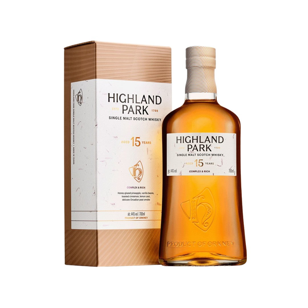 Scotch Whisky - Highland Park 15YO Single Malt Scotch Whisky 700ml (ABV 44%)