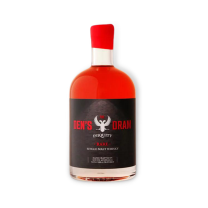 Australian Whisky - Iniquity Den's Dram H2B2 Australian Single Malt Whisky 700ml (ABV 43.3%)