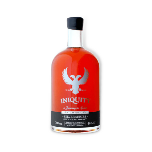 Australian Whisky - Iniquity Silver Series Batch No. 23 Australian Single Malt Whisky 500ml / 700ml (ABV 46%)