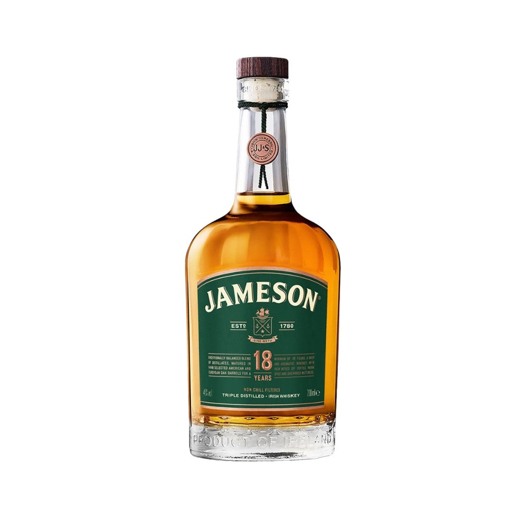 Irish Whiskey - Jameson 18YO Irish Whiskey 700ml (ABV 46%)