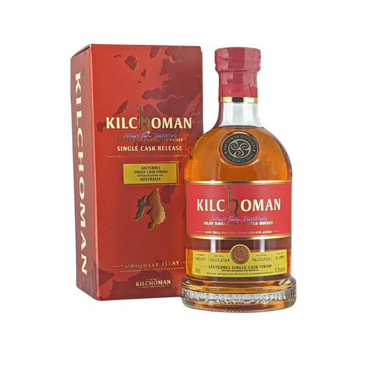 Scotch Whisky - Kilchoman Sauternes Single Cask Single Malt Scotch Whisky 700ml (ABV 56%)