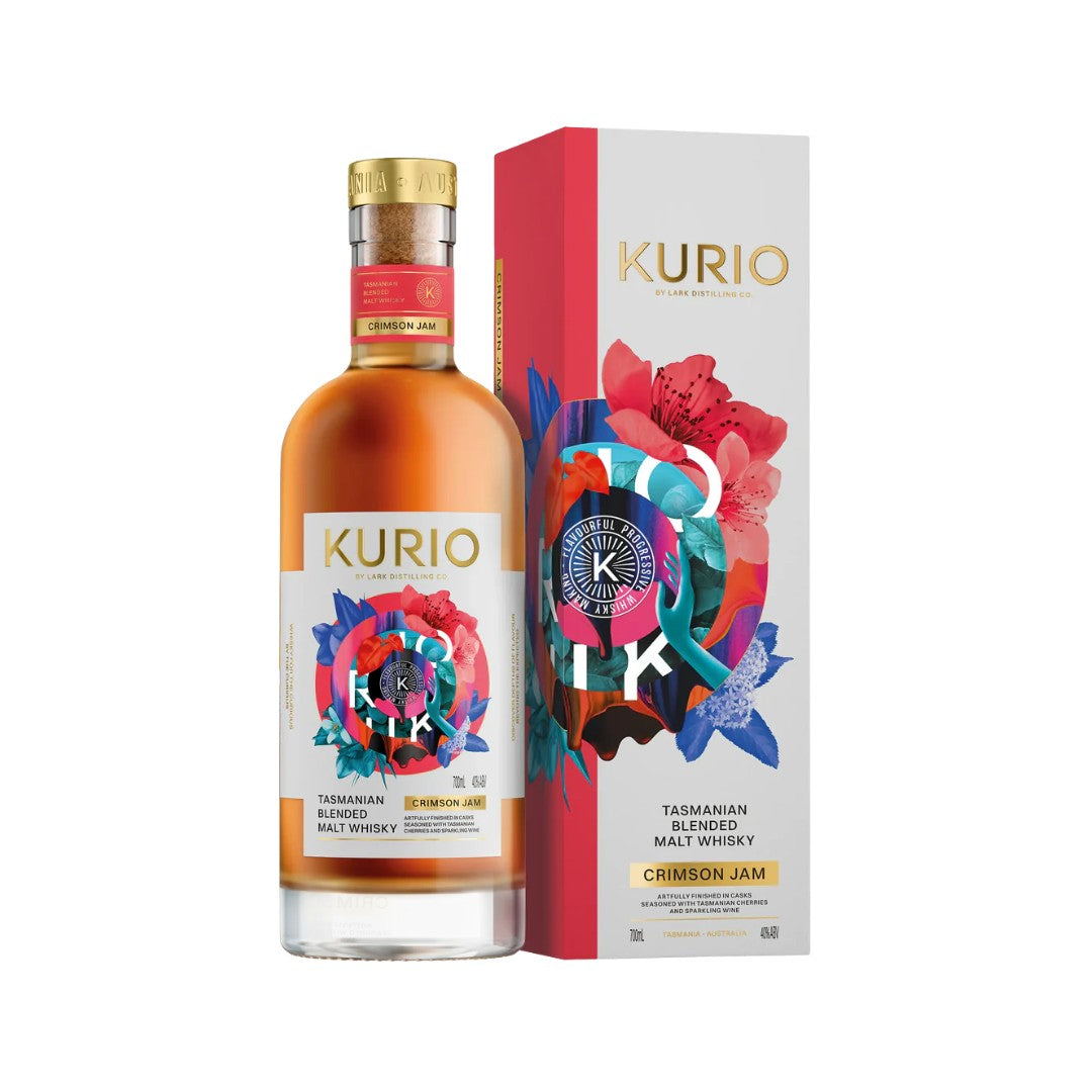 Australian Whisky - Kurio Crimson Jam Tasmanian Blended Malt Whisky 700ml (ABV 40%)