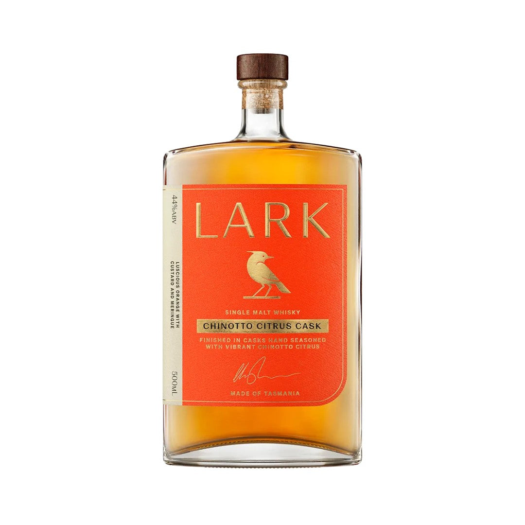 Australian Whisky - Lark Chinotto Citrus (Rebellion) Single Malt Whisky 500ml (ABV 44%)