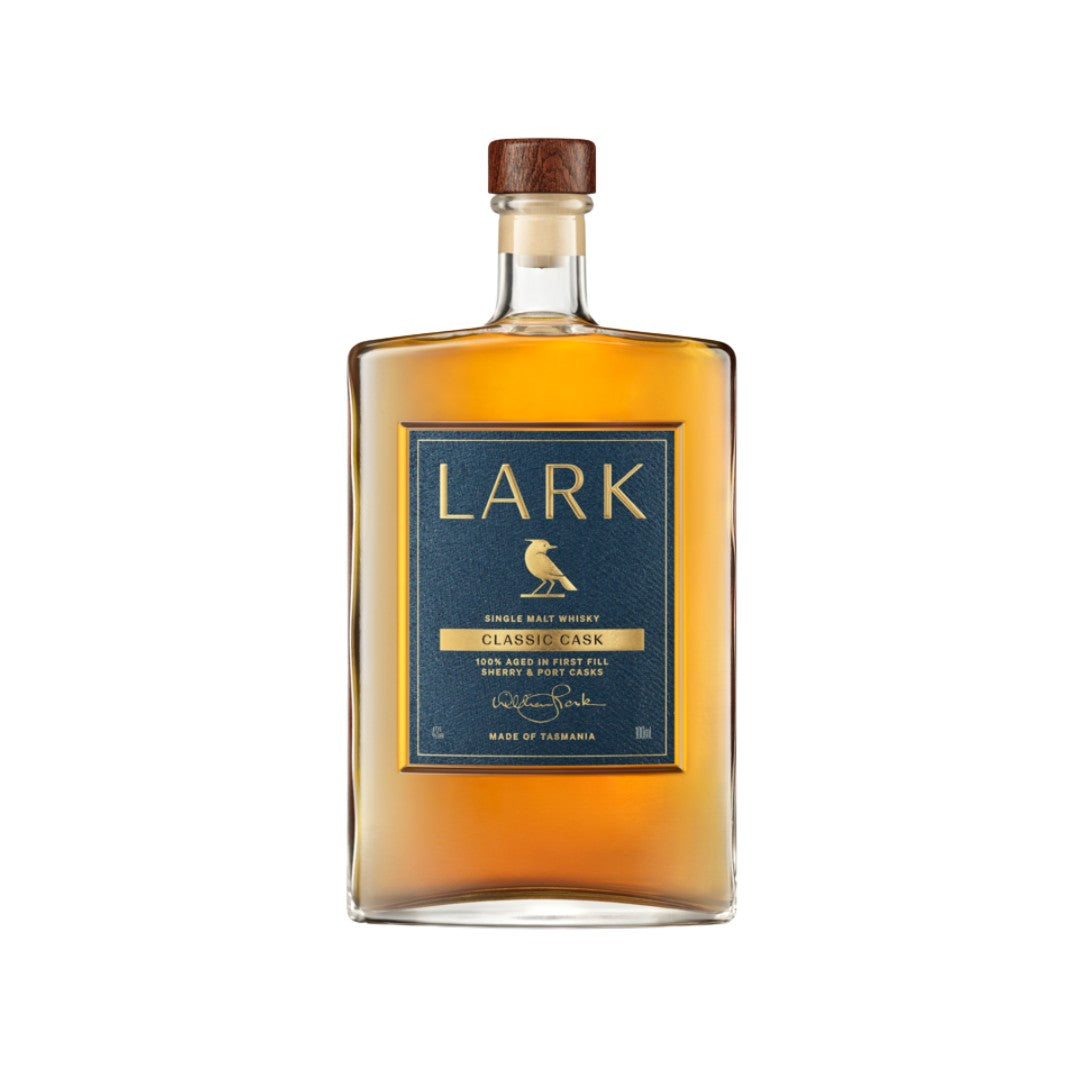 Australian Whisky - Lark Classic Cask Single Malt Whisky 500ml / 100ml (ABV 43%)