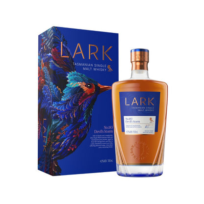 Australian Whisky - Lark Devil's Storm No.183 Tasmanian Single Malt Whisky 700ml (ABV 42%)
