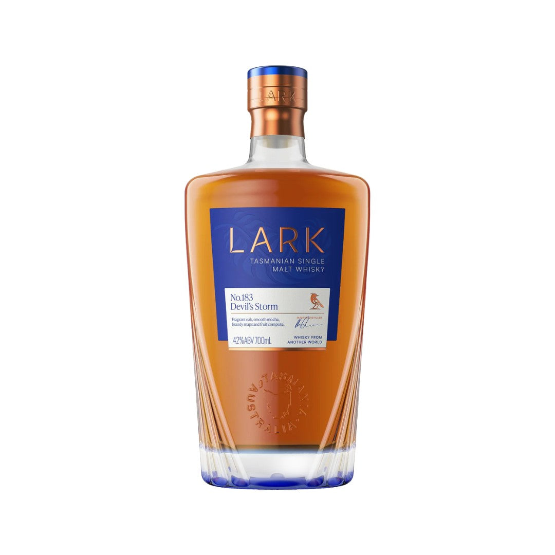 Australian Whisky - Lark Devil's Storm No.183 Tasmanian Single Malt Whisky 700ml (ABV 42%)