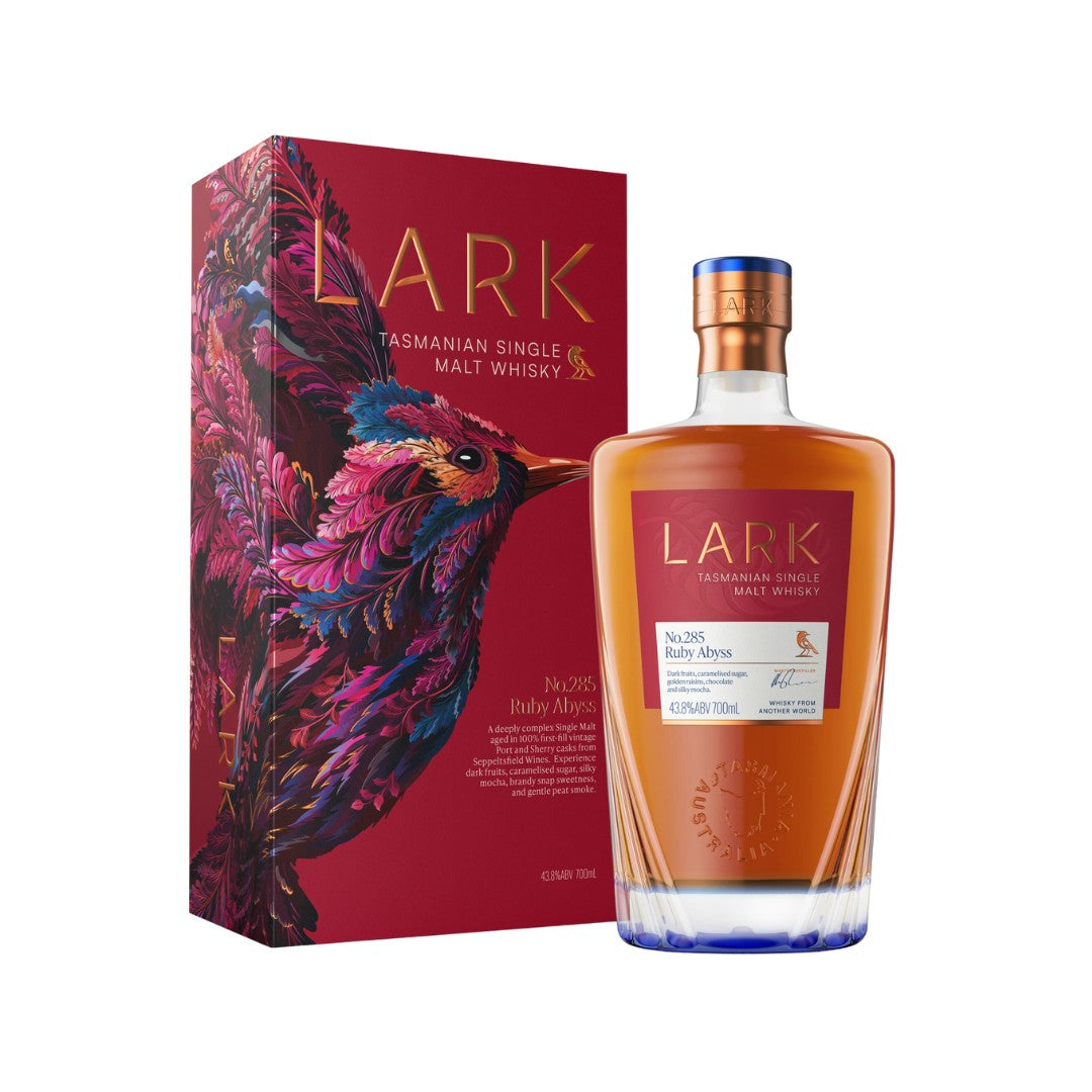 Australian Whisky - Lark Ruby Abyss No.285 Tasmanian Single Malt Whisky 700ml (ABV 43%)