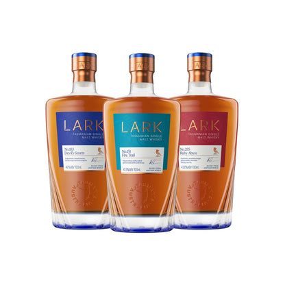 Australian Whisky - Lark Signature Collection Tasmanian Single Malt Whisky 3 x 700ml