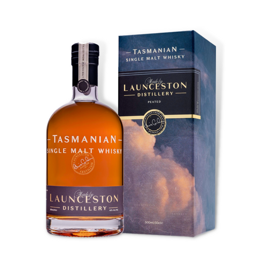 Australian Whisky - Launceston Distillery Peated Single Malt Whisky 500ml (ABV 46%)