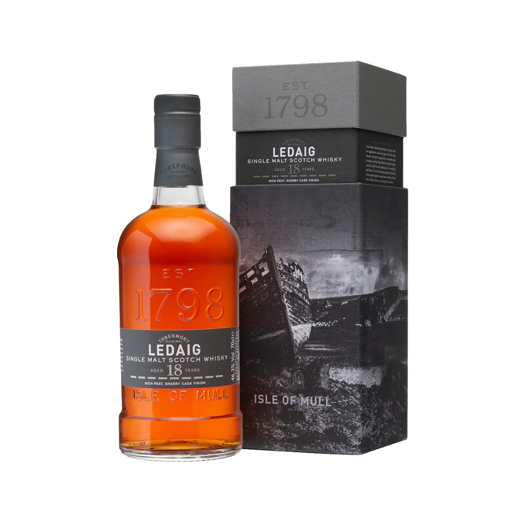 Scotch Whisky - Ledaig 18 YO Single Malt Scotch Whisky 700ml (ABV 46%)