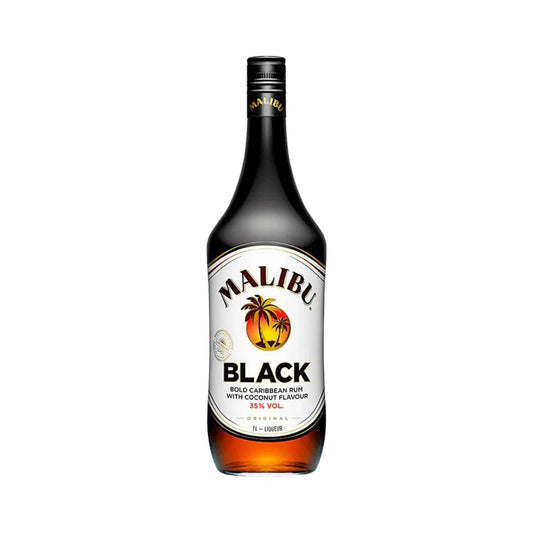 Flavoured Rum - Malibu Black Rum 1ltr (ABV 35%)