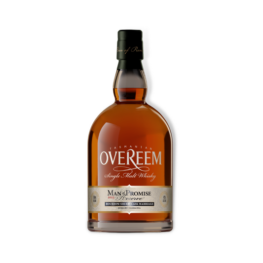 Australian Whisky - Overeem Man of Promise Reserve 2023 Tasmanian Single Malt Whisky 700ml (ABV 45.8%)