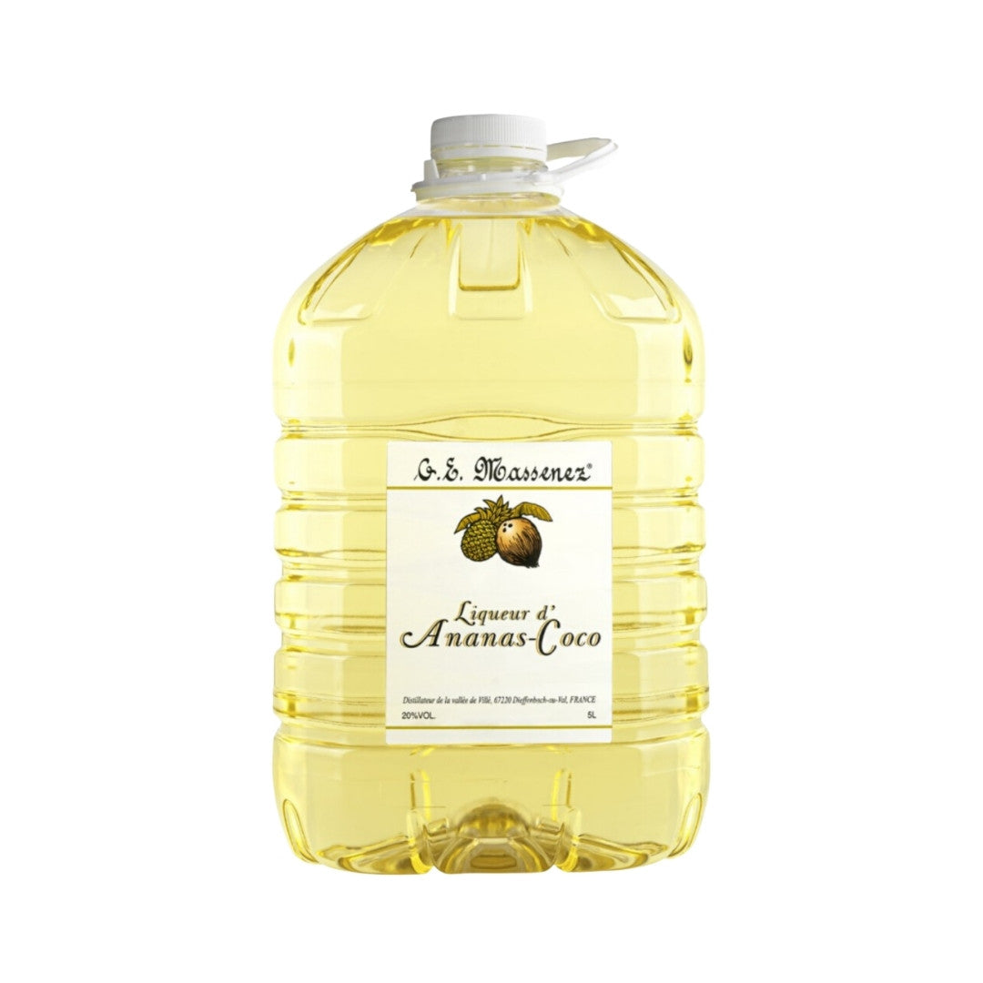 Coconut Liqueur - Massenez Pineapple Coconut Liqueur Ananas Coco 500ml / 700ml / 5ltr (ABV 20%)